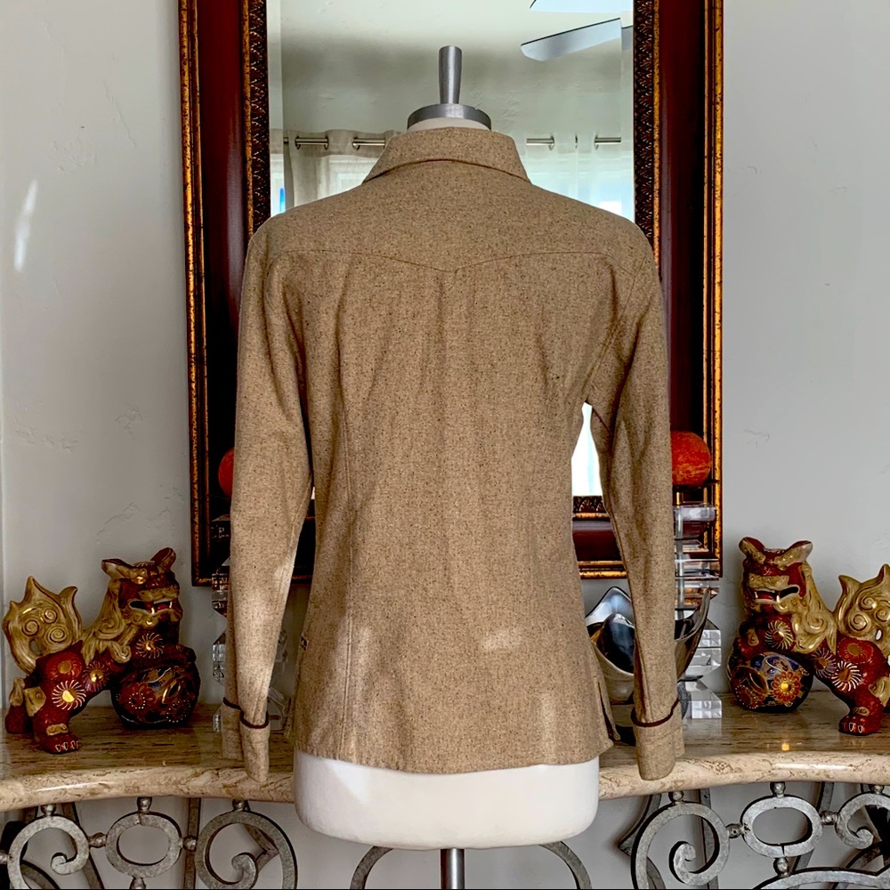 PATAGONIA Vintage Wool Blend Button Down Shirt EUC - Picture 7 of 11